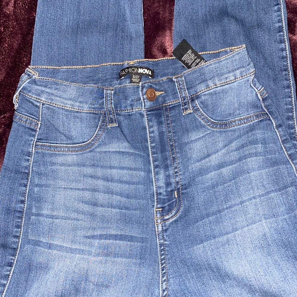 Fashion nova Dark blue wash jeans
